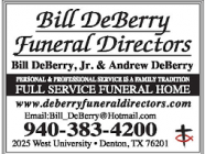 Bill DeBerry Funeral Directors - Denton