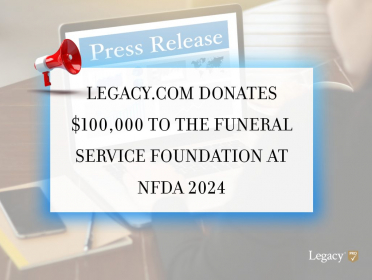 Legacy.com Donates $100,000 to the Funeral Service Foundation at NFDA 2024